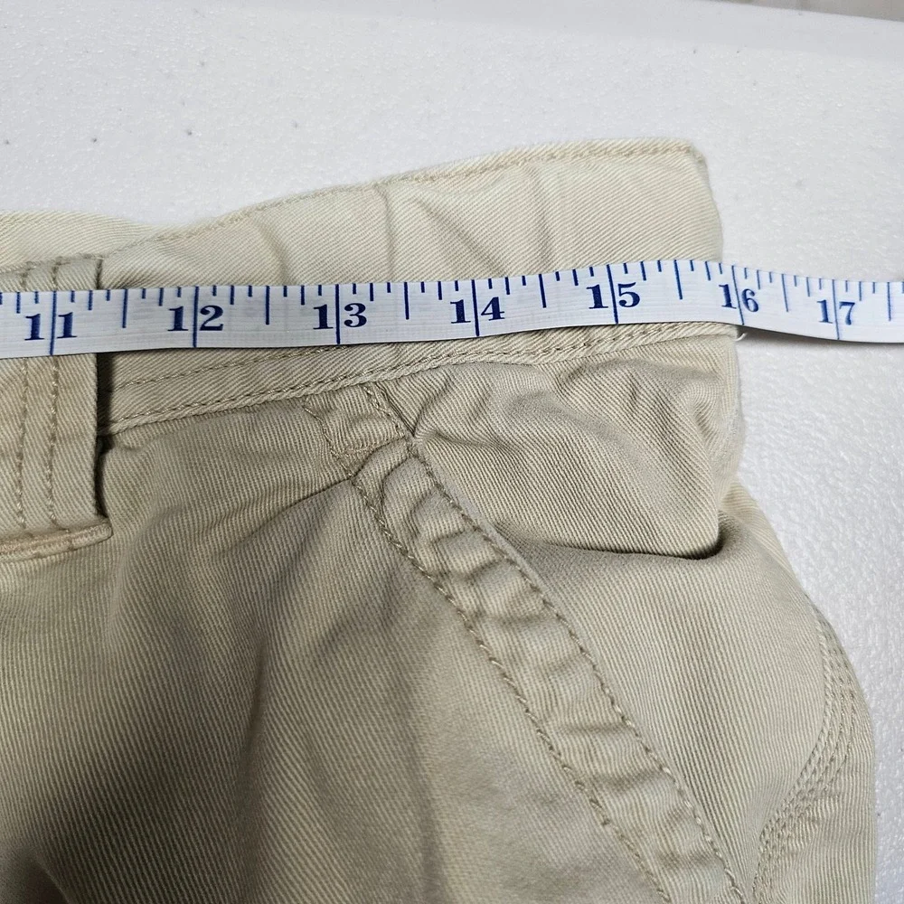 Disney Store Tiki Kingdom Mens Khaki Cargo Shorts Tan Cotton Size Medium